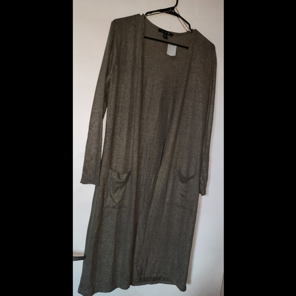 Mustard/ Army Green Cardigan - Picture 2 of 2